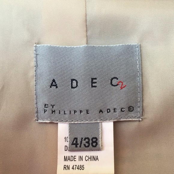 Adec2 by Phillipe Wool Houndstooth Fringe Trim Blazer - Picture 8 of 9